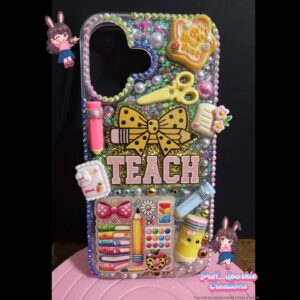 Spring Teacher Theme DecoBling Resin Phone Case (Any Phone Models)