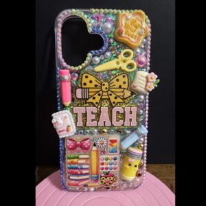 Spring Teacher Theme DecoBling Resin Phone Case (Any Phone Models)