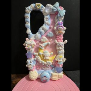 Dreamy Moon Cinnamoroll Flatback Application Decoden Phone Case (Any Phone Model)