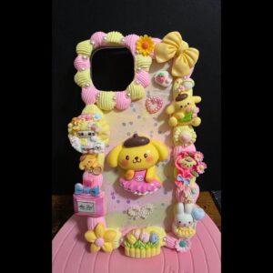 Diva PomPompurin Flatback Application Decoden Phone Case (Any Phone Model)