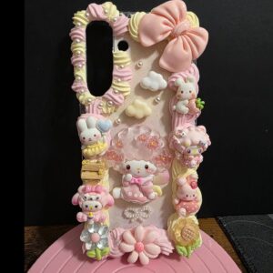 Spring Floral My Sweet Piano Flatback Application Decoden Phone Case (Any Phone Model)