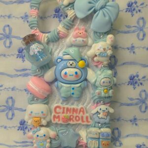 Sky Blue Cinnamoroll Flatback Application Decoden Phone Case (Any Phone Model)