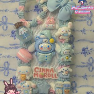 Sky Blue Cinnamoroll Flatback Application Decoden Phone Case (Any Phone Model)