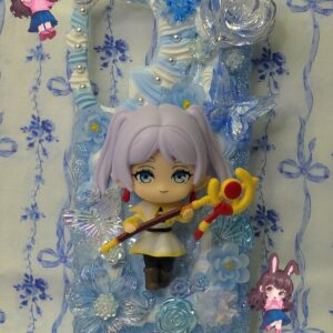 Blue Flower Frieren Flatback Application Decoden Phone Case (Any Phone Model)
