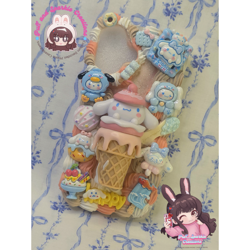 Dessert Cinnamoroll Flatback Application Decoden Phone Case (Any Phone Model) - Image 3
