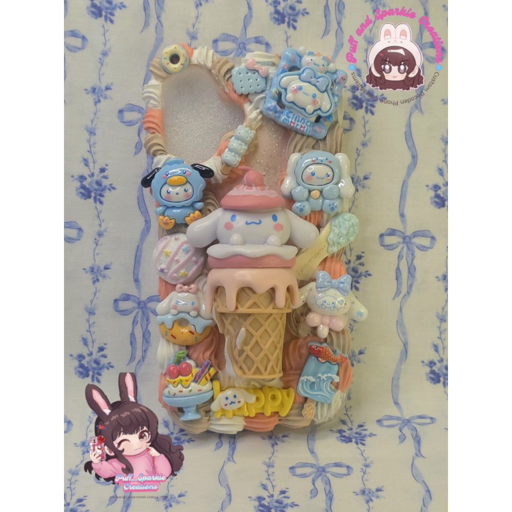 Dessert Cinnamoroll Flatback Application Decoden Phone Case (Any Phone Model)