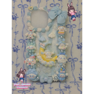 Moon Cinnamoroll Flatback Application Decoden Phone Case (Any Phone Model)