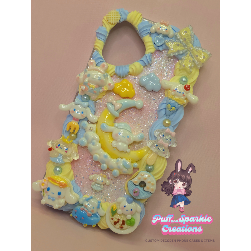 Moon Cinnamoroll Ver. 2 Flatback Application Decoden Phone Case (Any Phone Model) - Image 3