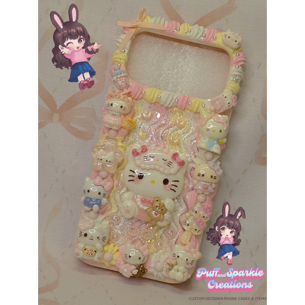 Spring Hello Kitty Flatback Application Decoden Phone Case (Any Phone Model) - Image 3