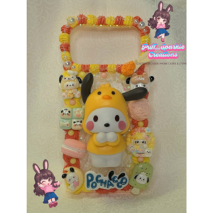 Fun Pochacco Flatback Application Decoden Phone Case (Any Phone Model)