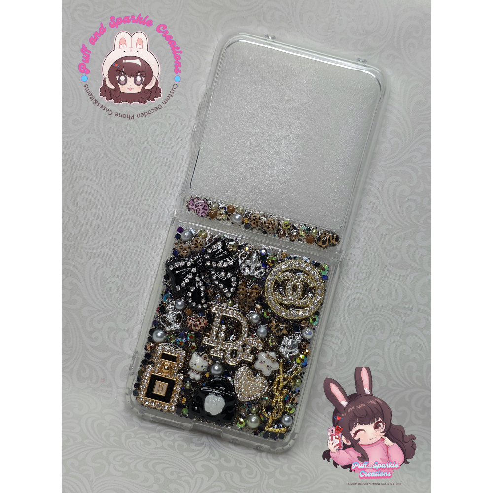 Black and Gold Themed DecoBling XXL Resin Phone Case (Any Phone Model) - Image 5