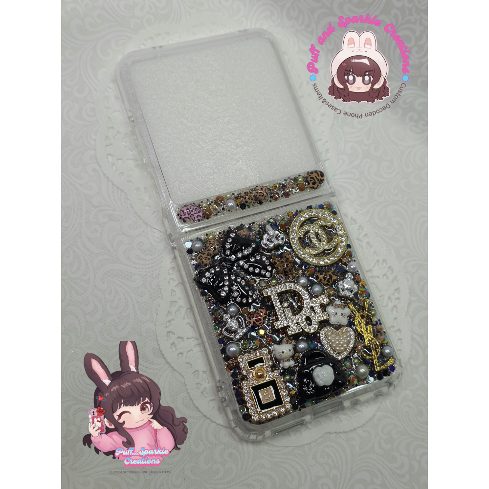 Black and Gold Themed DecoBling XXL Resin Phone Case (Any Phone Model) - Image 4