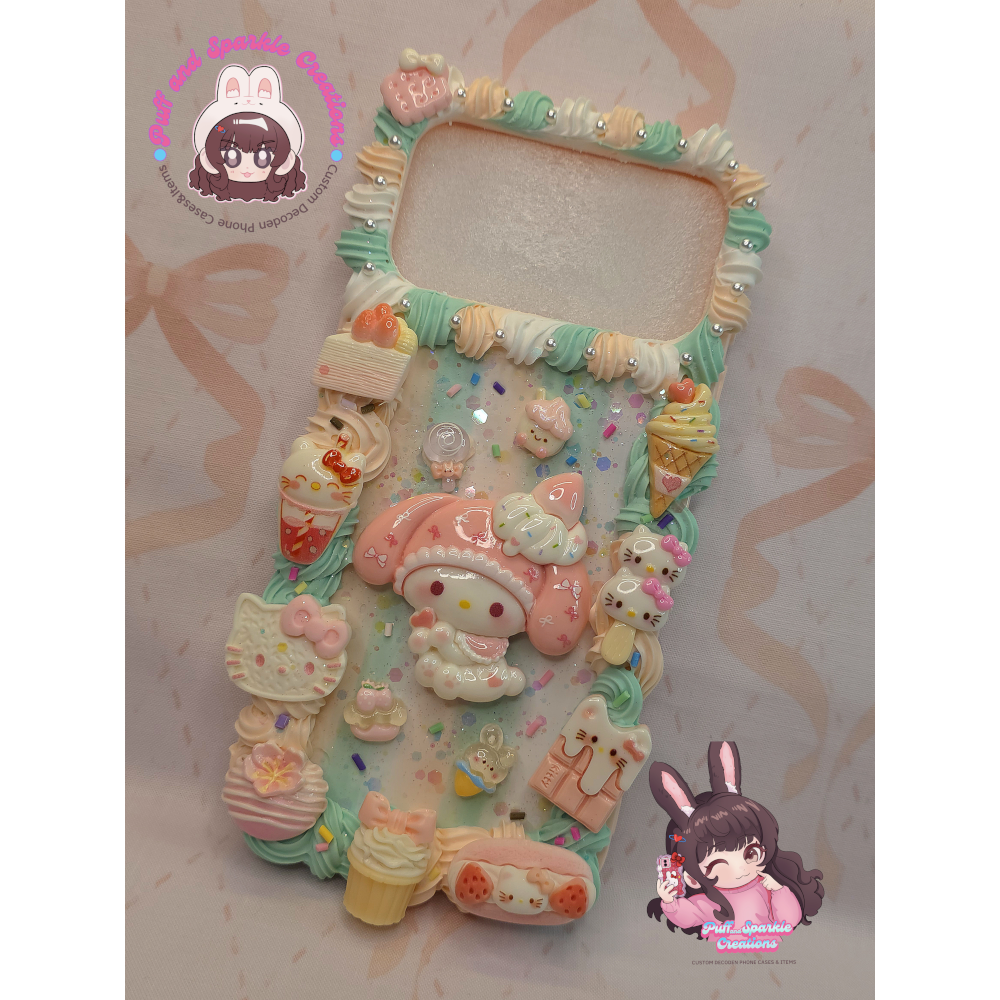My Melody Desserts Flatback Application Decoden Phone Case (Any Phone Model) - Image 3