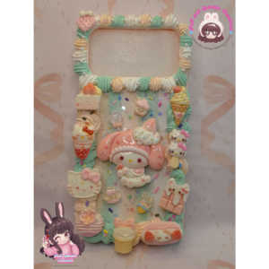 My Melody Desserts Flatback Application Decoden Phone Case (Any Phone Model)