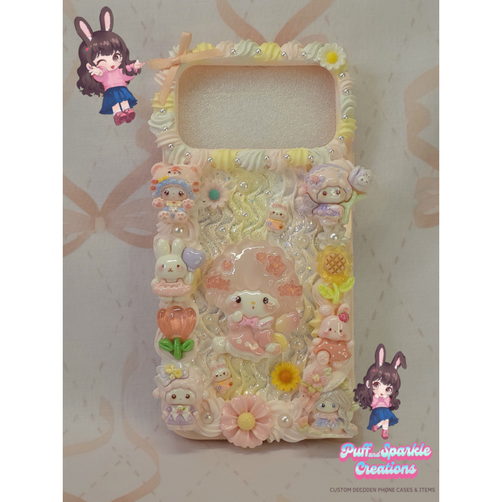 Spring My Sweet Piano Flatback Application Decoden Phone Case (Any Phone Model)