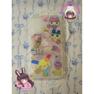 Pink Tamagotchi Sticker Resin Phone Case (Any Phone Models)
