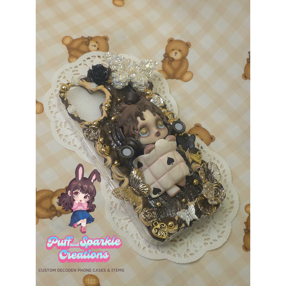 Skullpanda "Sleepless" 3D Doll Flatback Application Decoden Phone Case (Any Phone Model) - Image 5