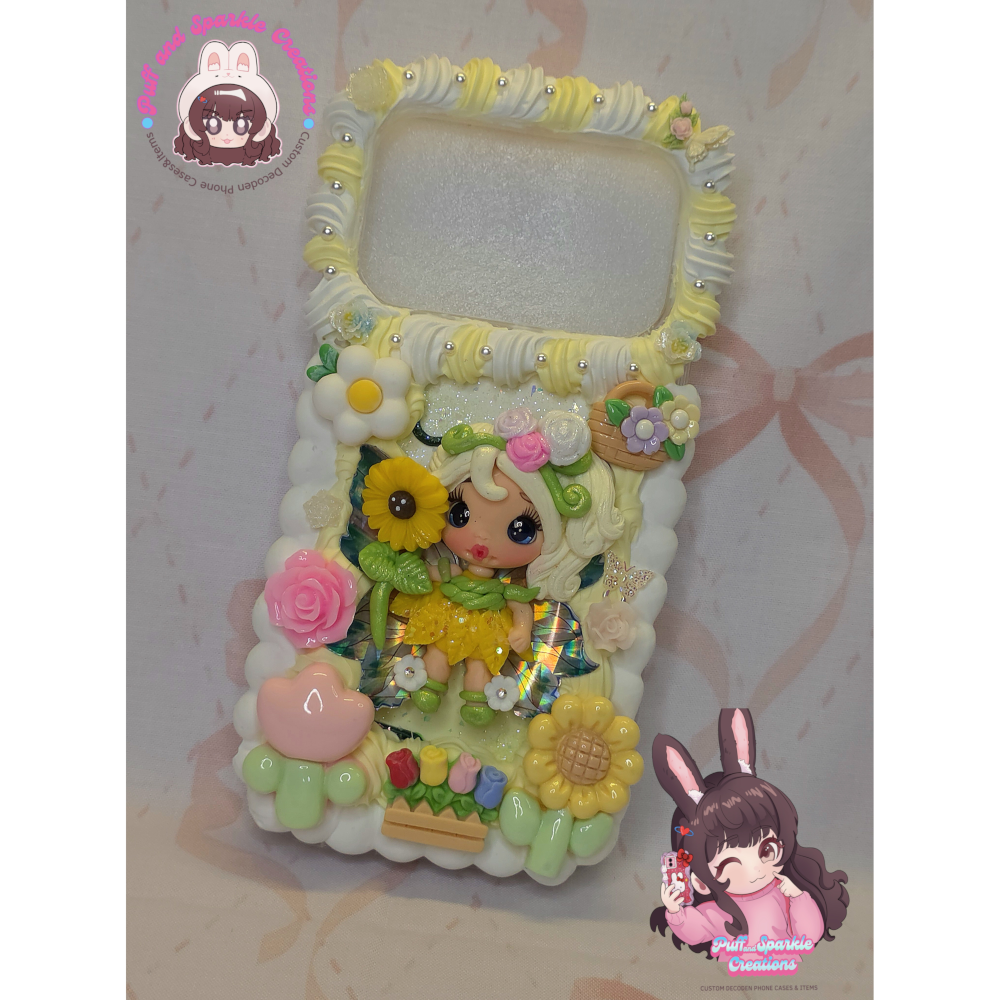 Sunflower Doll Flatback Application Decoden Phone Case (Any Phone Model) - Image 2
