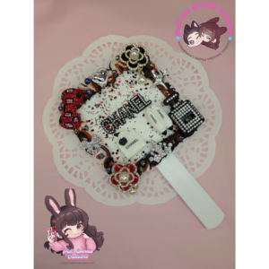 Chanel Black & Red Decoden Hand Mirror
