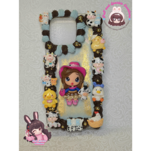 Cowgirl Flatback Application Decoden Phone Case (Any Phone Model)