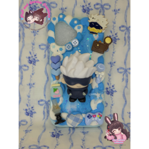 Jujutsu Kaisen Satoru 3D Doll Flatback Application Decoden Phone Case (Any Phone Model)