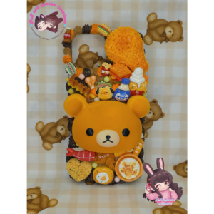 Food Squishy Rilakumma Flatback Application Decoden Phone Case (Any Phone Model)