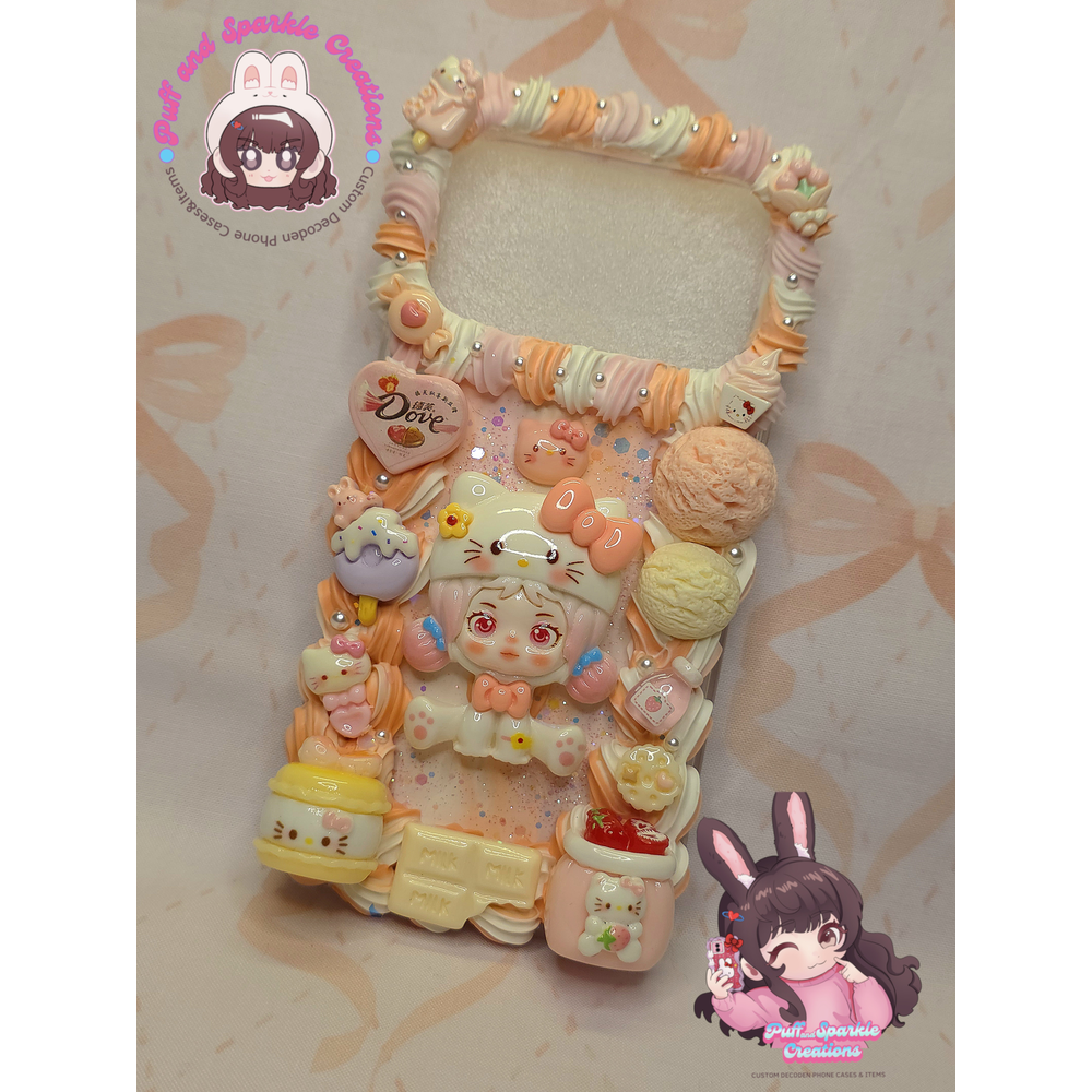Skullpanda x Hello Kitty Flatback Application Decoden Phone Case (Any Phone Model) - Image 2