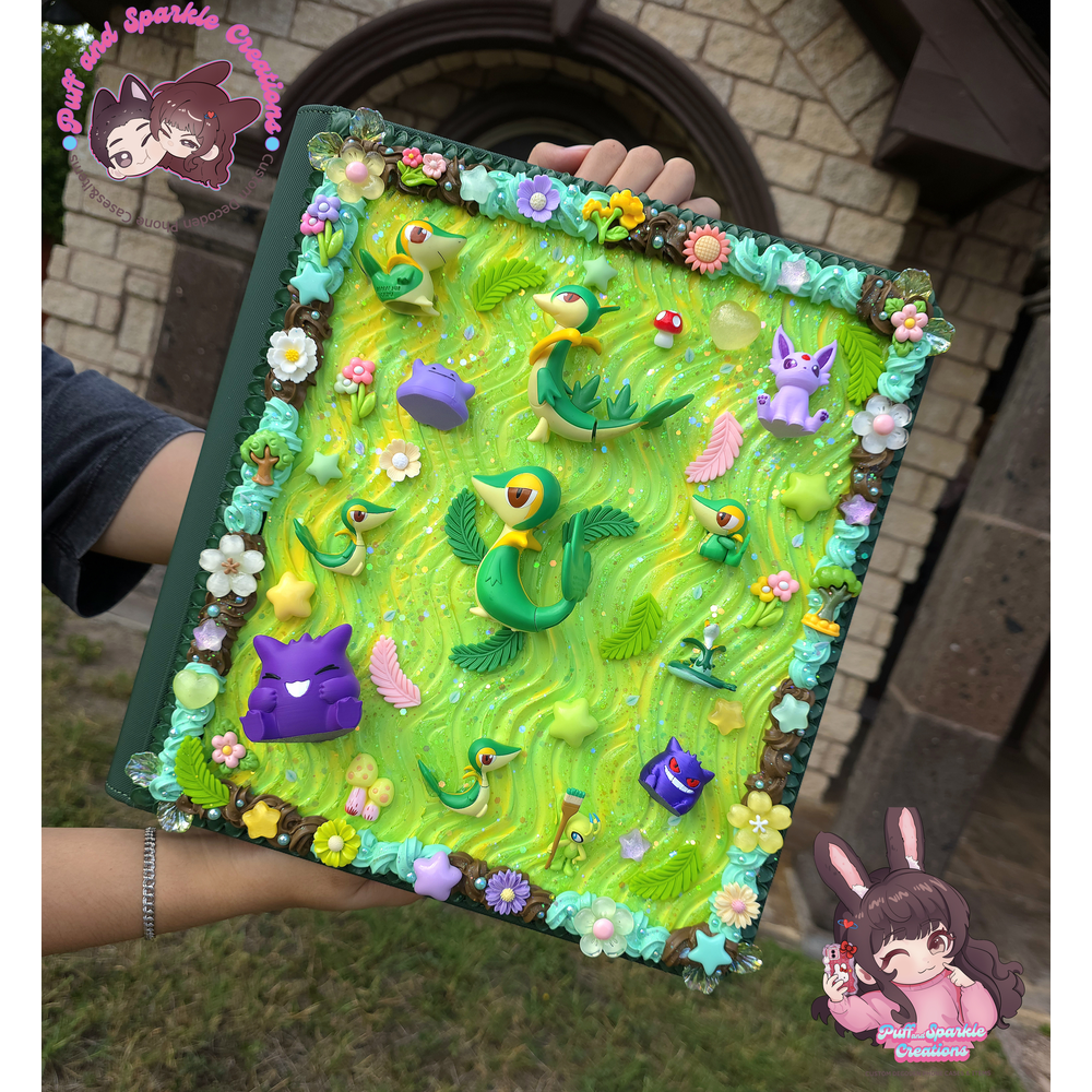 Snivy Pokemon Decoden Trading Card Binder - Image 2