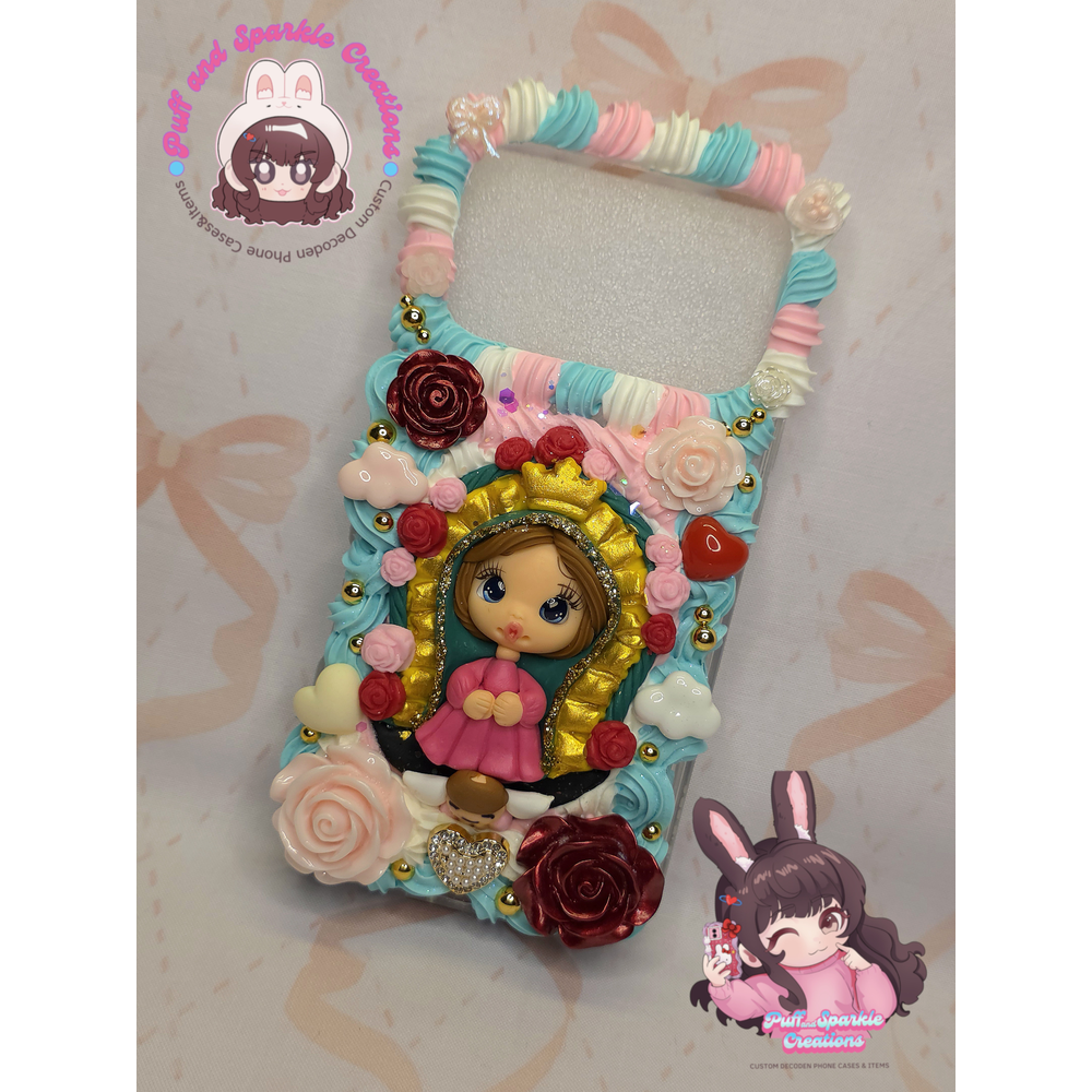 Virgencita Flatback Application Decoden Phone Case (Any Phone Model) - Image 2
